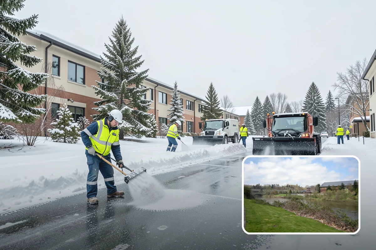 Winter Emergency Response in Tukwila, King County, WA - Coordinated plowing, shoveling, and deicing in one response