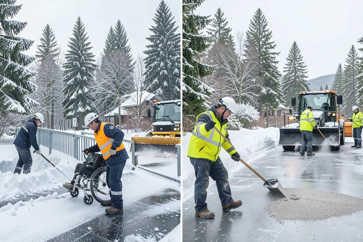Winter Maintenance Plans in Beaux Arts Village, King County, WA - Survey the property and its hazard points