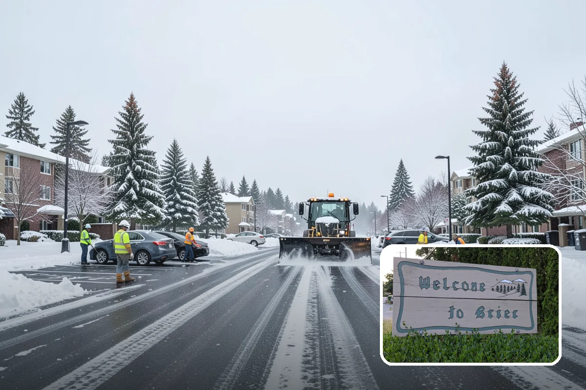 Winter Maintenance Plans in Brier, Snohomish County, WA - Documents priorities, triggers, and response times