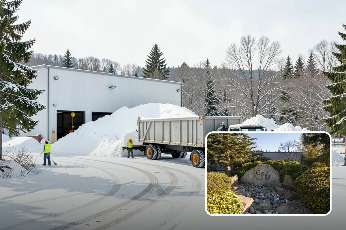 Winter Maintenance Plans in Clyde Hill, King County, WA - Documents priorities, triggers, and response times
