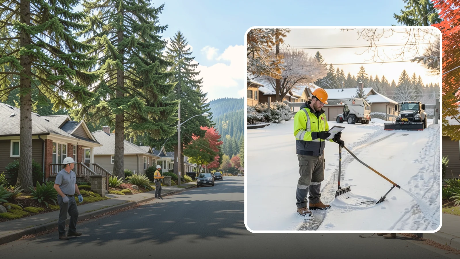 Winter Maintenance Plans in Hunts Point, King County, WA - We build tailored winter maintenance plans that map out exactly how your Western Washington property is handled all season.