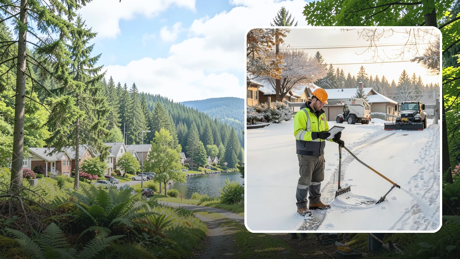 Winter Maintenance Plans in Lake Forest Park, King County, WA - We build tailored winter maintenance plans that map out exactly how your Western Washington property is handled all season.
