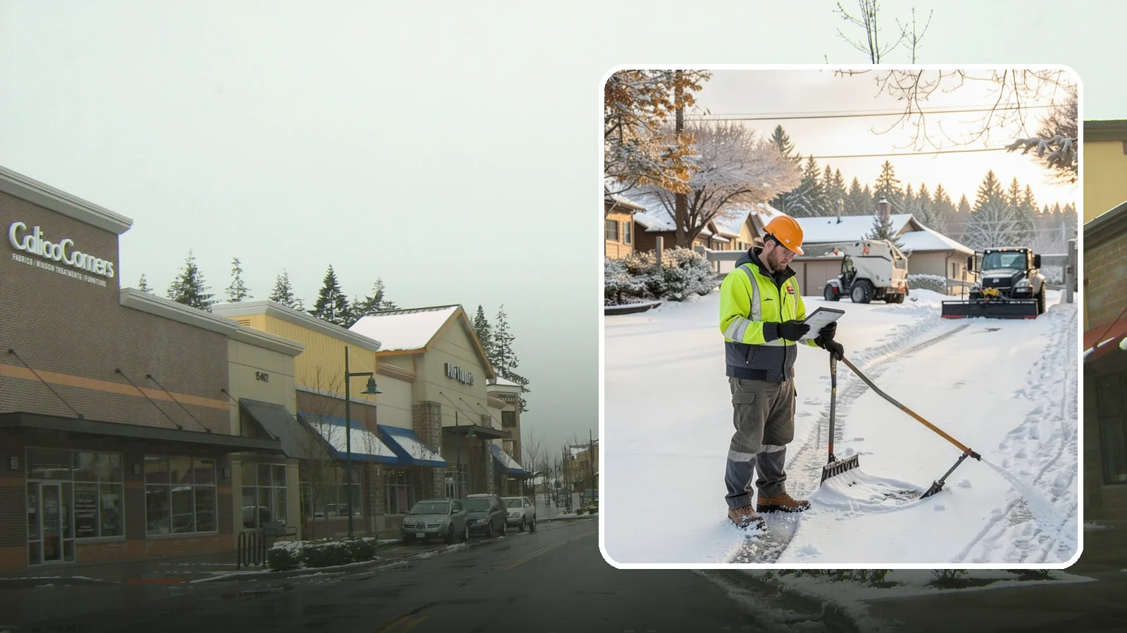 Winter Maintenance Plans in Mill Creek, Snohomish County, WA - We build tailored winter maintenance plans that map out exactly how your Western Washington property is handled all season.