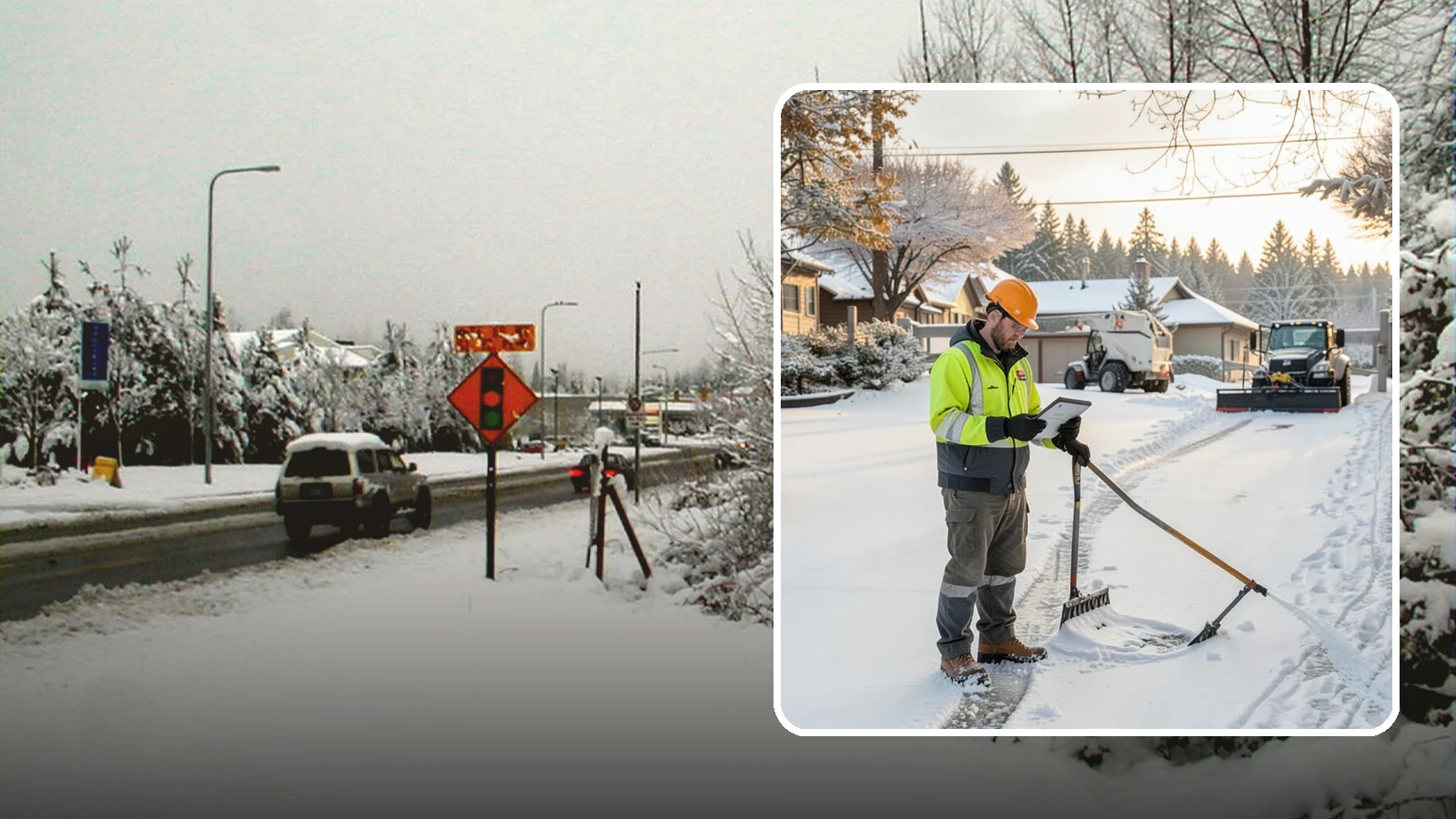 Winter Maintenance Plans in Newcastle, King County, WA - We build tailored winter maintenance plans that map out exactly how your Western Washington property is handled all season.