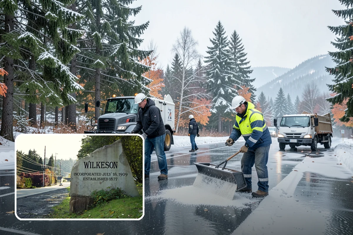 Winter Maintenance Plans in Wilkeson, Pierce County, WA - Documents priorities, triggers, and response times