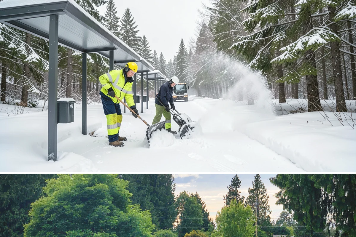 Winter Property Monitoring in Bonney Lake, Pierce County, WA - Runs continuously through the winter season when overnight refreeze and sudden storms are the biggest threats.
