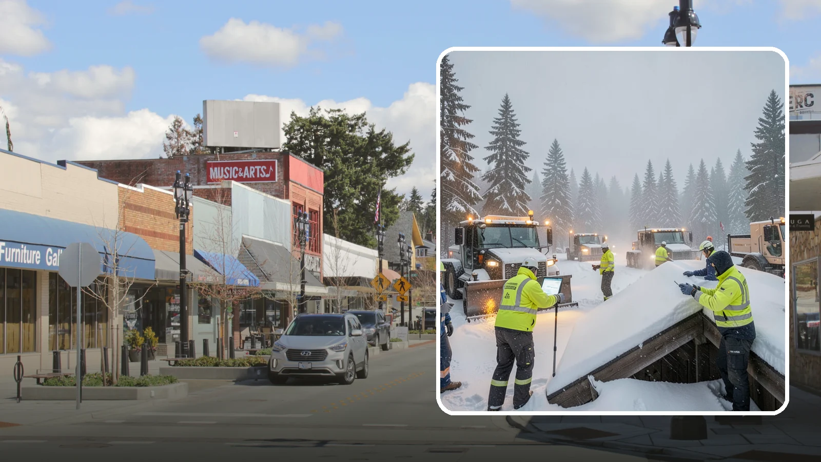 Winter Property Monitoring in Bothell, King County, WA - We monitor your Western Washington property through winter, watching conditions and forecasts to act before problems form.