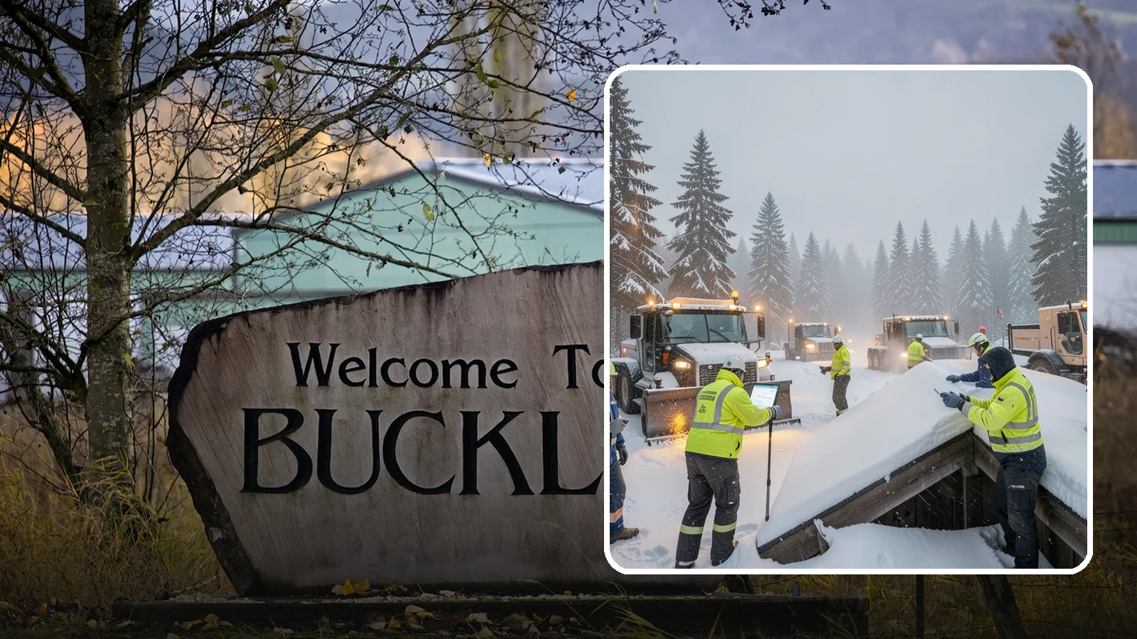 Winter Property Monitoring in Buckley, Pierce County, WA - We monitor your Western Washington property through winter, watching conditions and forecasts to act before problems form.