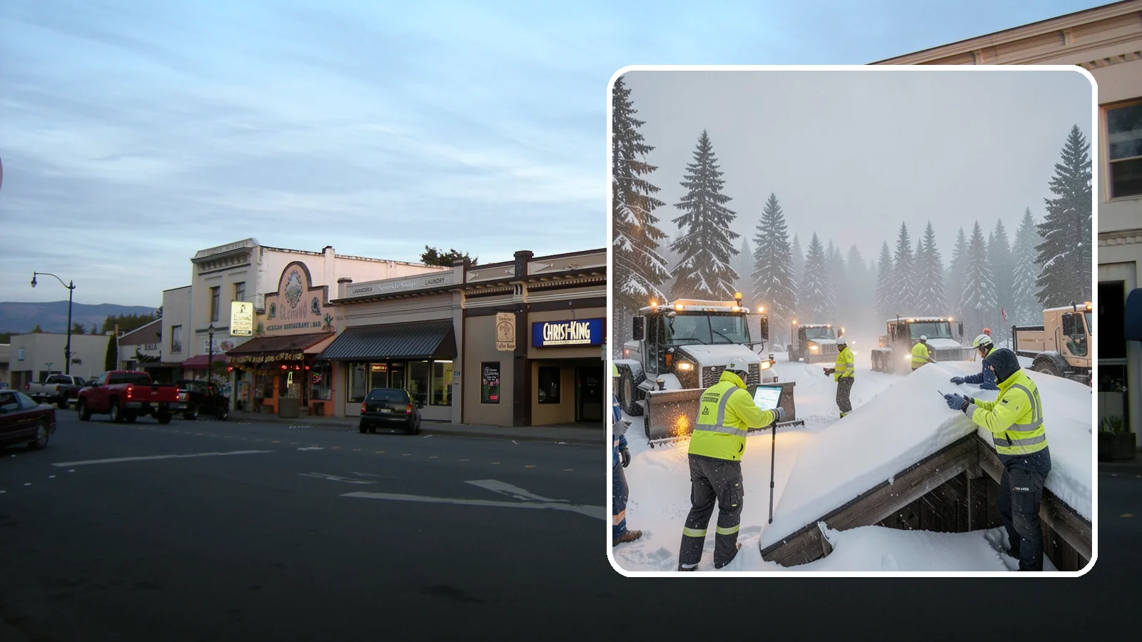 Winter Property Monitoring in Burlington, Skagit County, WA - We monitor your Western Washington property through winter, watching conditions and forecasts to act before problems form.