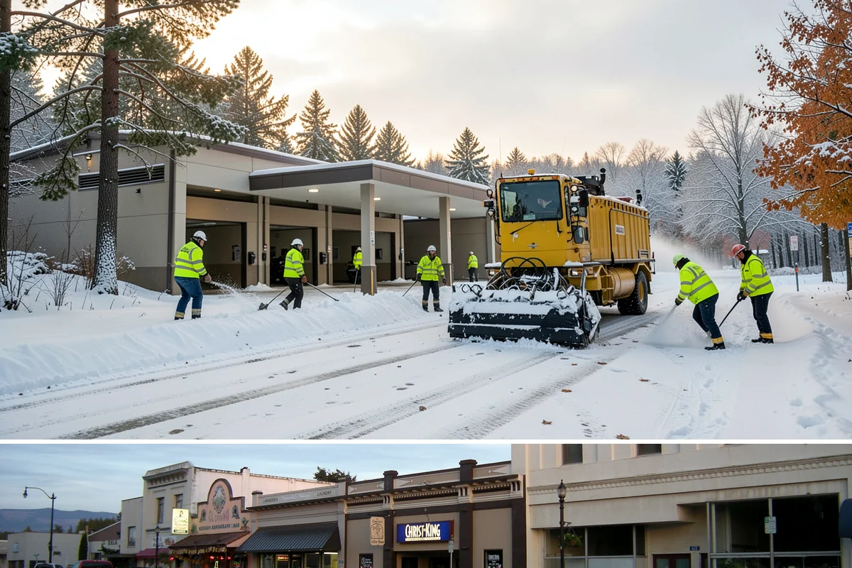 Winter Property Monitoring in Burlington, Skagit County, WA - Runs continuously through the winter season when overnight refreeze and sudden storms are the biggest threats.