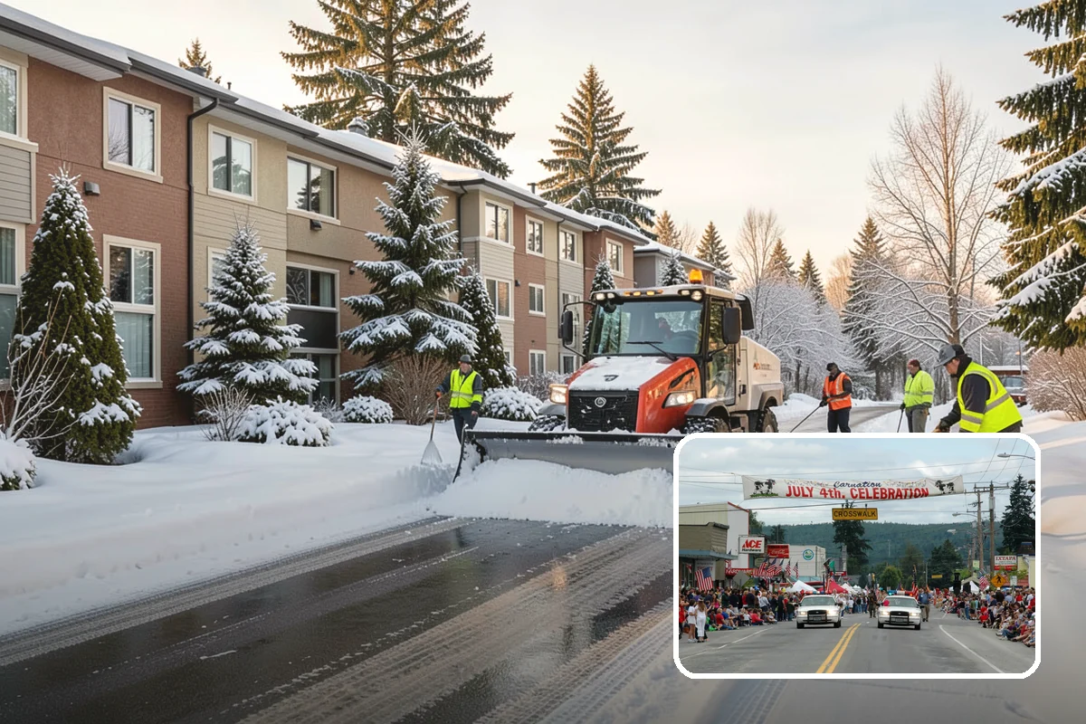 Winter Property Monitoring in Carnation, King County, WA - Catches ice risk before snow even falls