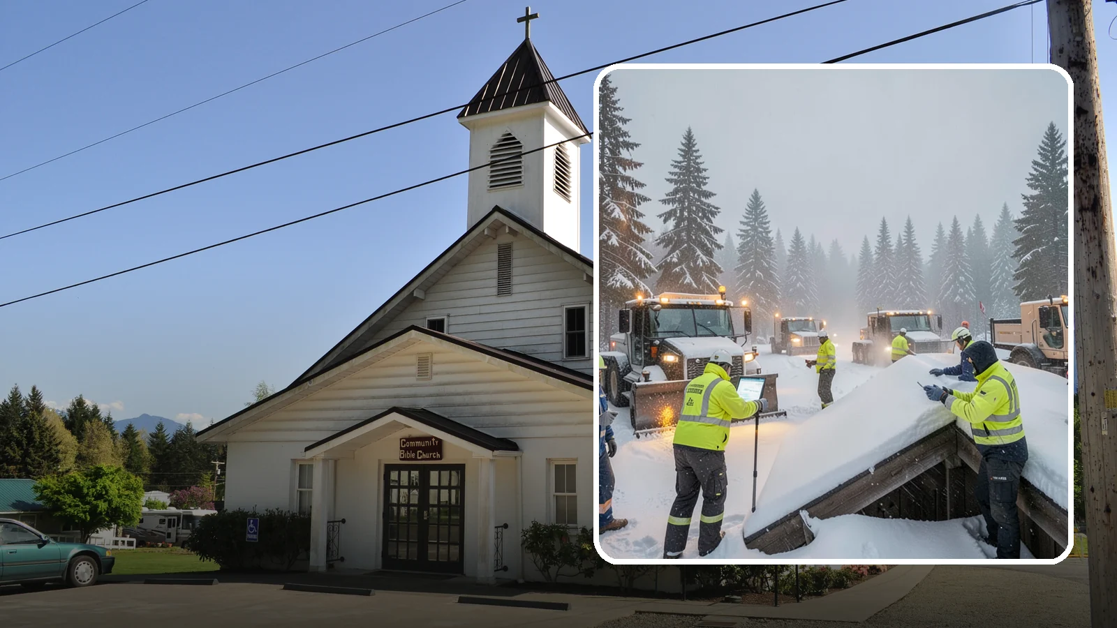 Winter Property Monitoring in Concrete, Skagit County, WA - We monitor your Western Washington property through winter, watching conditions and forecasts to act before problems form.