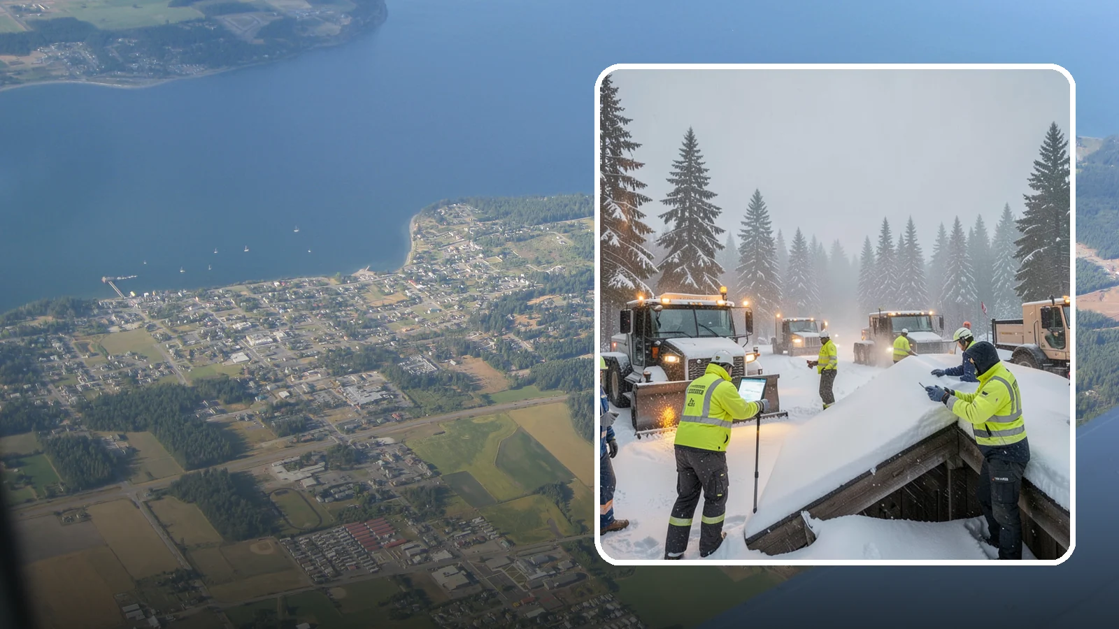 Winter Property Monitoring in Coupeville, Island County, WA - We monitor your Western Washington property through winter, watching conditions and forecasts to act before problems form.