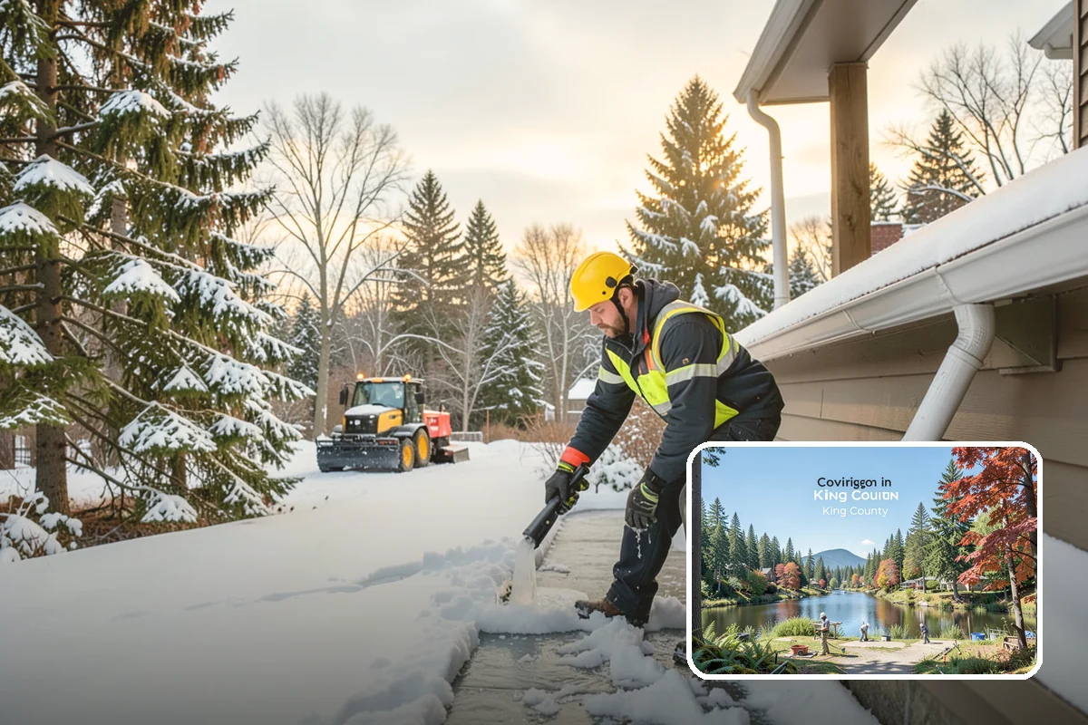 Winter Property Monitoring in Covington, King County, WA - Catches ice risk before snow even falls