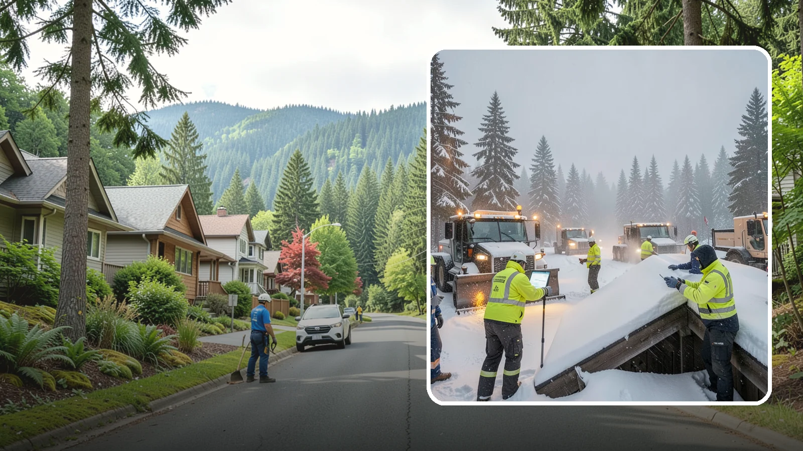 Winter Property Monitoring in Darrington, Snohomish County, WA - We monitor your Western Washington property through winter, watching conditions and forecasts to act before problems form.