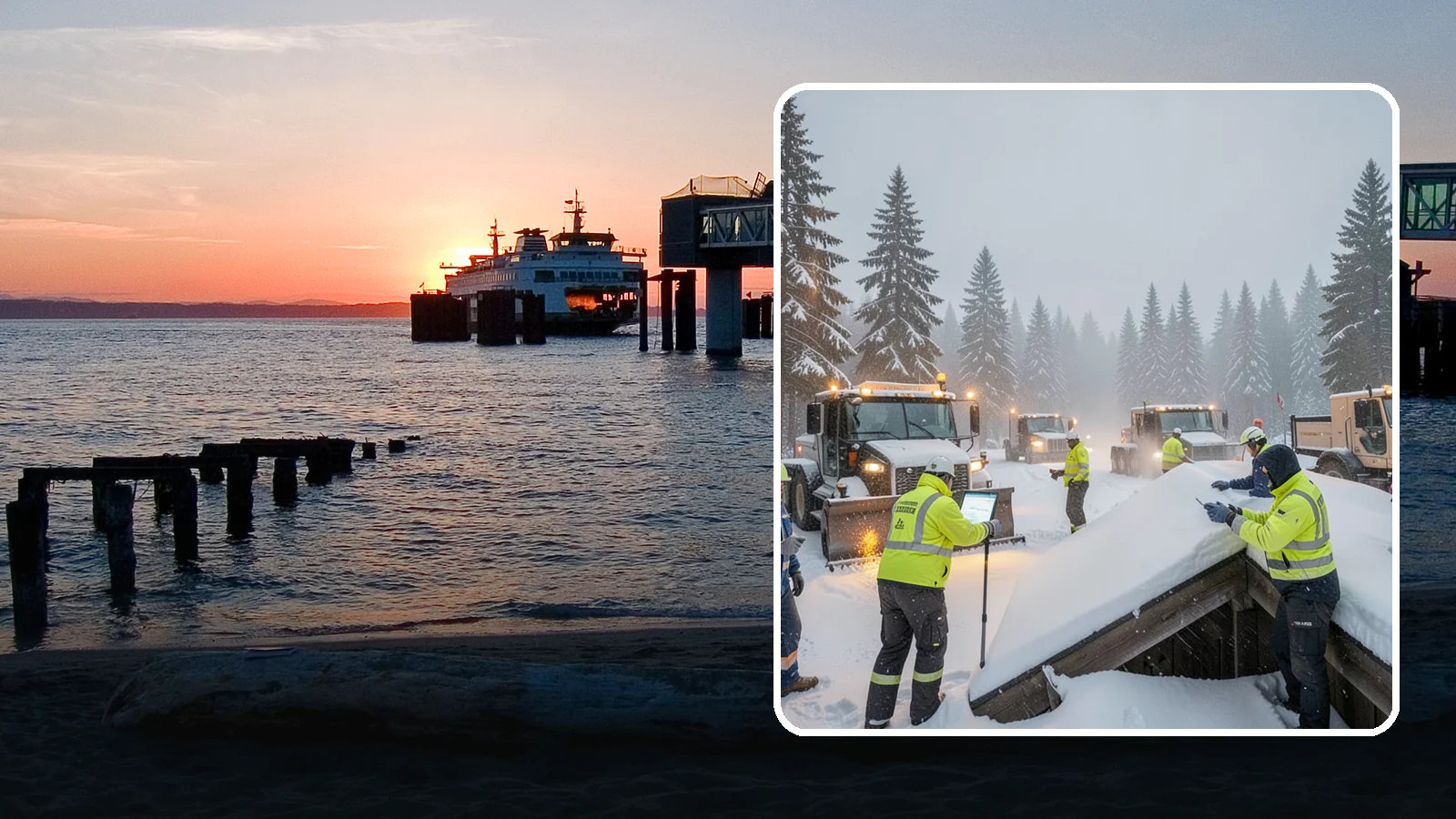 Winter Property Monitoring in Edmonds, Snohomish County, WA - We monitor your Western Washington property through winter, watching conditions and forecasts to act before problems form.