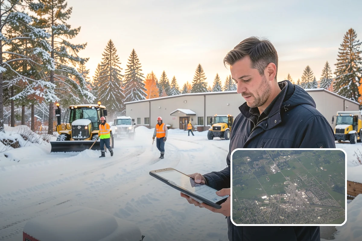 Winter Property Monitoring in Enumclaw, King County, WA - Catches ice risk before snow even falls