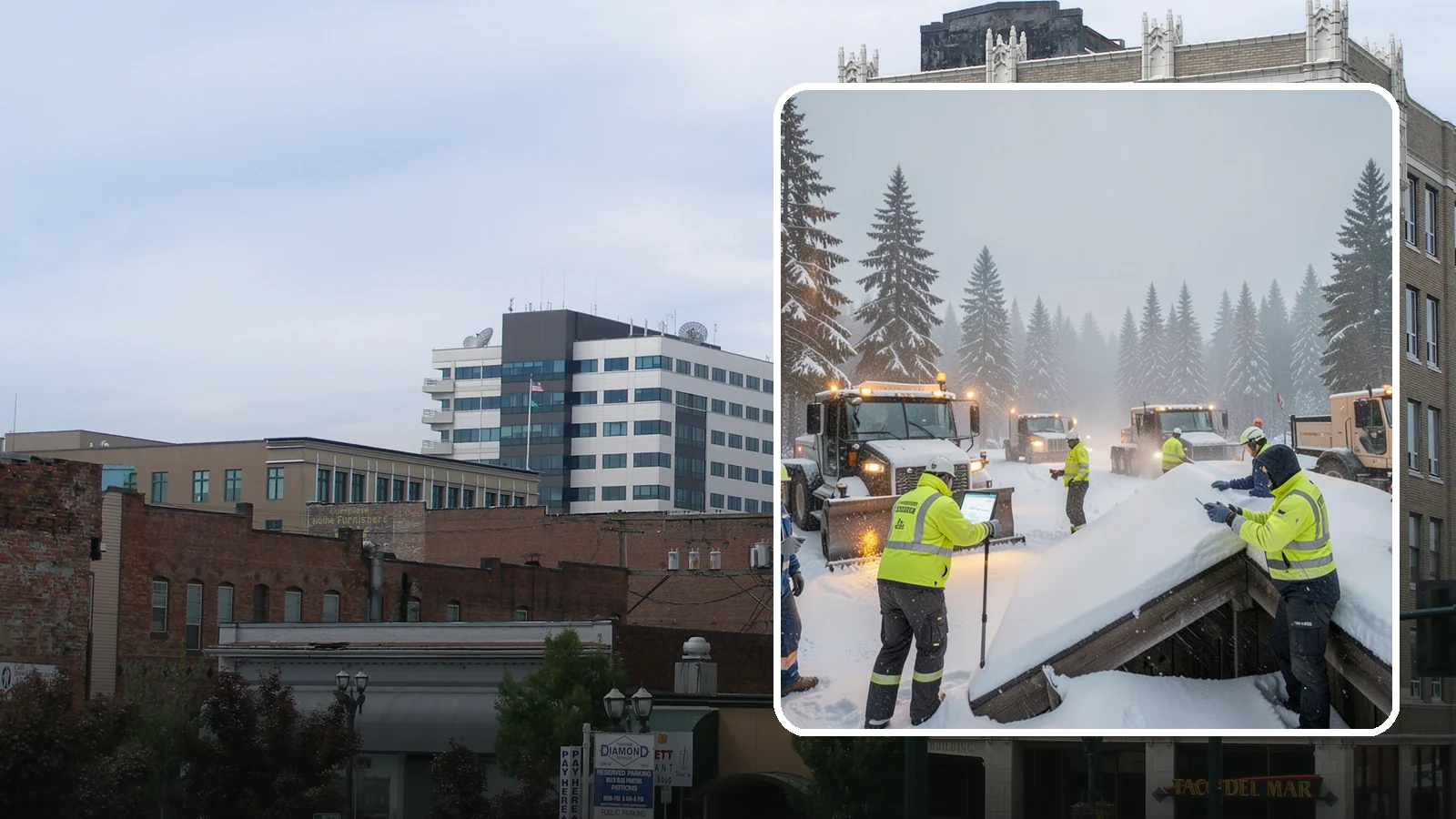 Winter Property Monitoring in Everett, Snohomish County, WA - We monitor your Western Washington property through winter, watching conditions and forecasts to act before problems form.