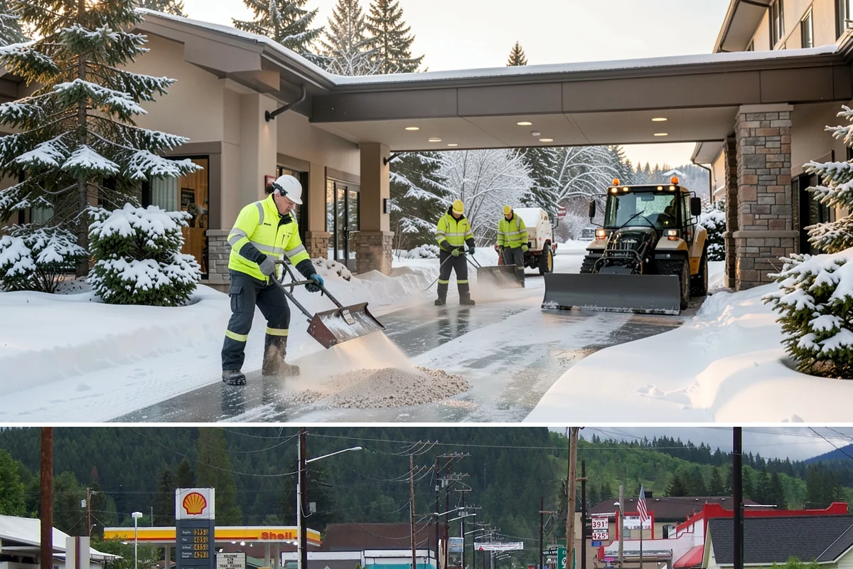 Winter Property Monitoring in Granite Falls, Snohomish County, WA - Runs continuously through the winter season when overnight refreeze and sudden storms are the biggest threats.