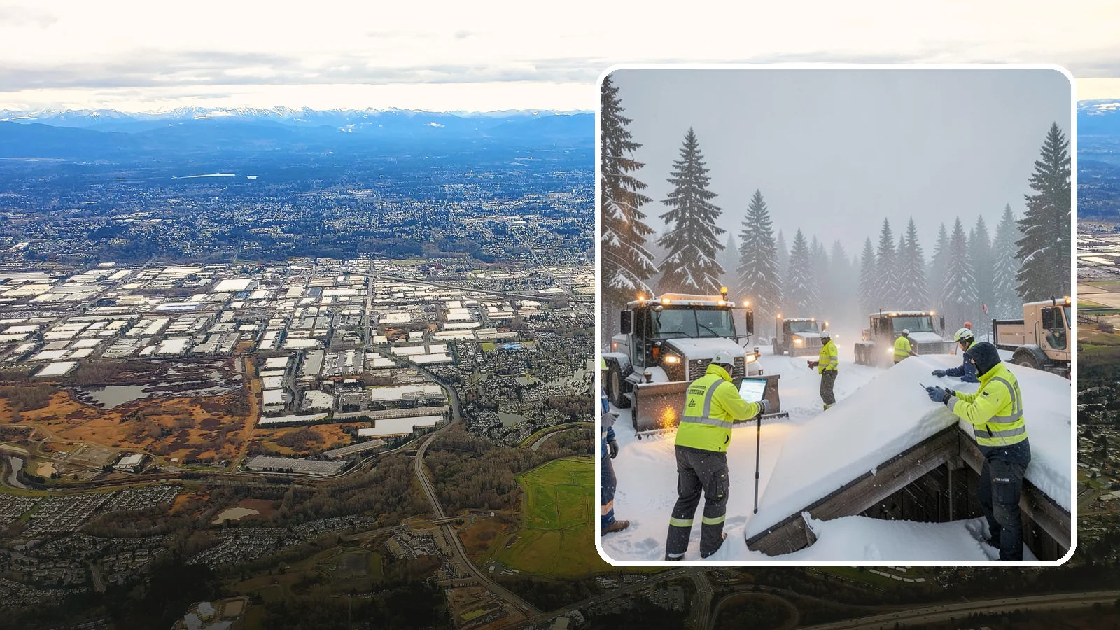 Winter Property Monitoring in Kent, King County, WA - We monitor your Western Washington property through winter, watching conditions and forecasts to act before problems form.