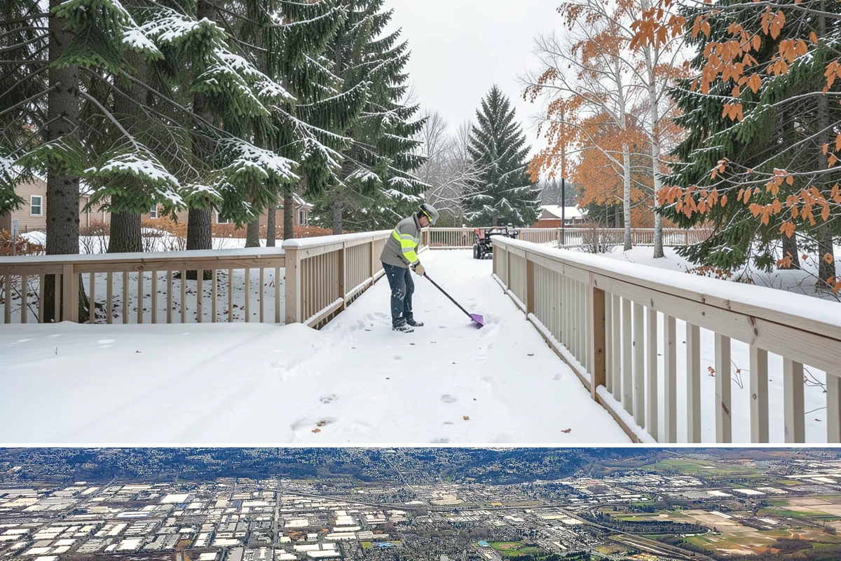 Winter Property Monitoring in Kent, King County, WA - Runs continuously through the winter season when overnight refreeze and sudden storms are the biggest threats.