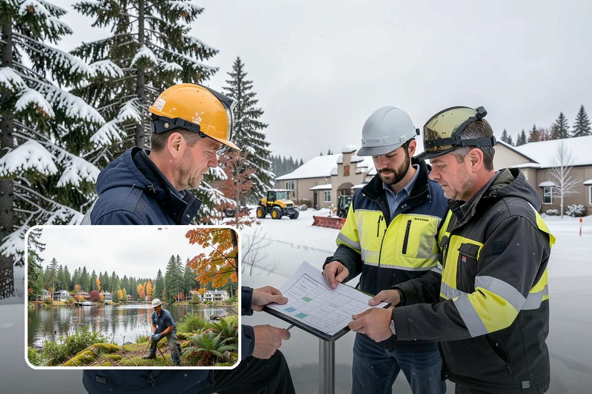 Winter Property Monitoring in La Conner, Skagit County, WA - Catches ice risk before snow even falls