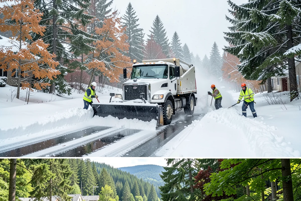 Winter Property Monitoring in Lake Forest Park, King County, WA - Runs continuously through the winter season when overnight refreeze and sudden storms are the biggest threats.