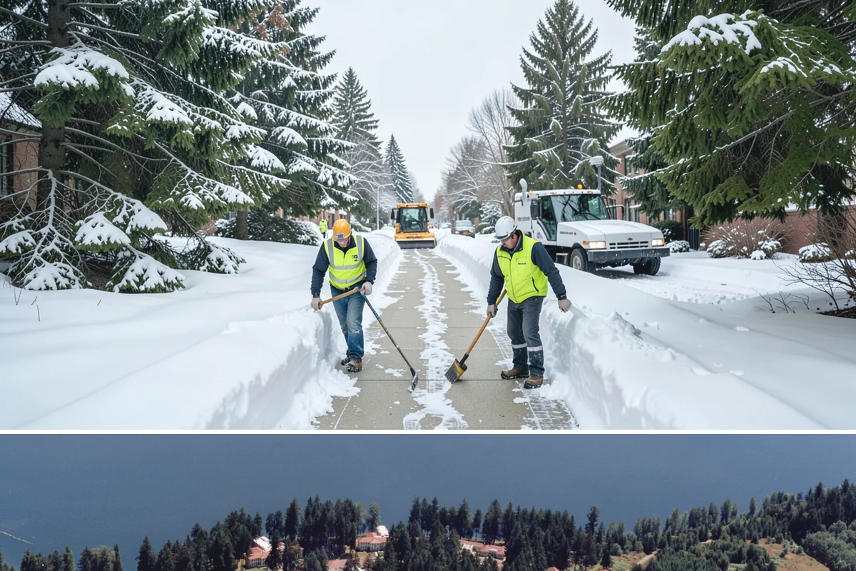 Winter Property Monitoring in Lakewood, Pierce County, WA - Runs continuously through the winter season when overnight refreeze and sudden storms are the biggest threats.
