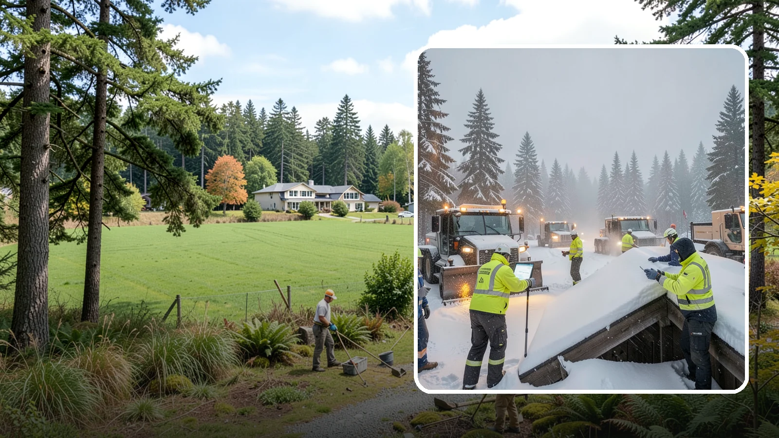 Winter Property Monitoring in Lyman, Skagit County, WA - We monitor your Western Washington property through winter, watching conditions and forecasts to act before problems form.