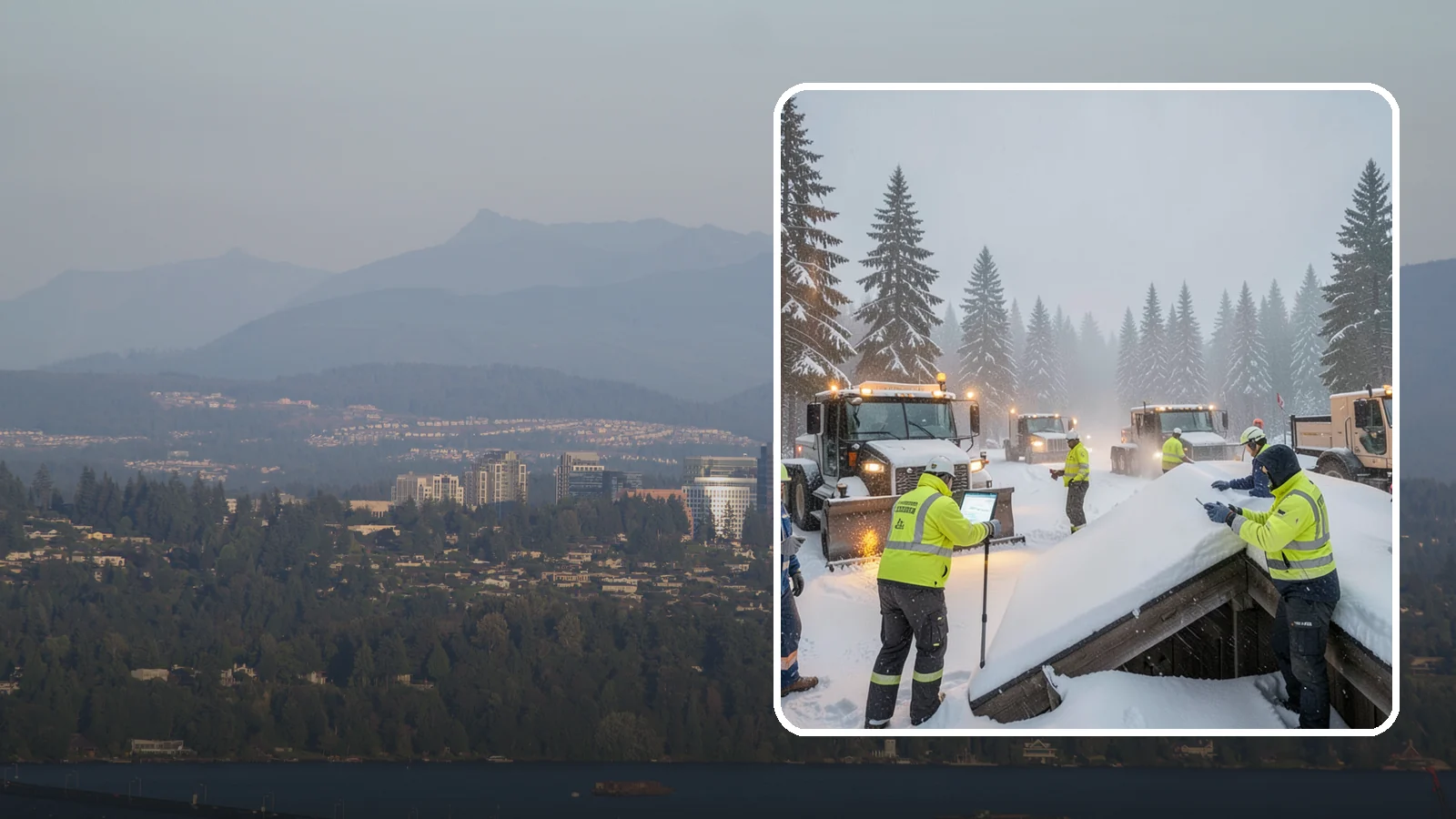 Winter Property Monitoring in Medina, King County, WA - We monitor your Western Washington property through winter, watching conditions and forecasts to act before problems form.