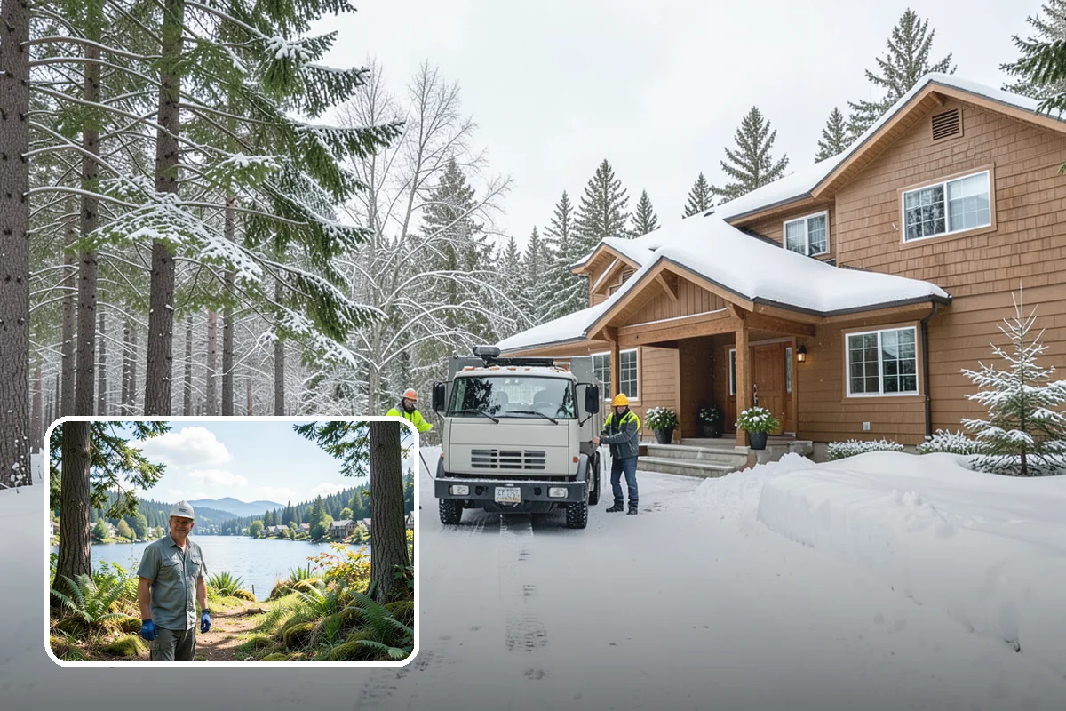 Winter Property Monitoring in Milton, King County, WA - Catches ice risk before snow even falls