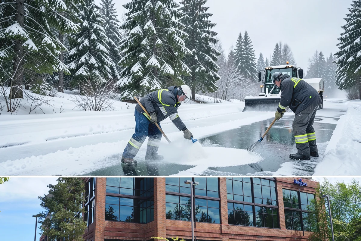 Winter Property Monitoring in Mountlake Terrace, Snohomish County, WA - Runs continuously through the winter season when overnight refreeze and sudden storms are the biggest threats.