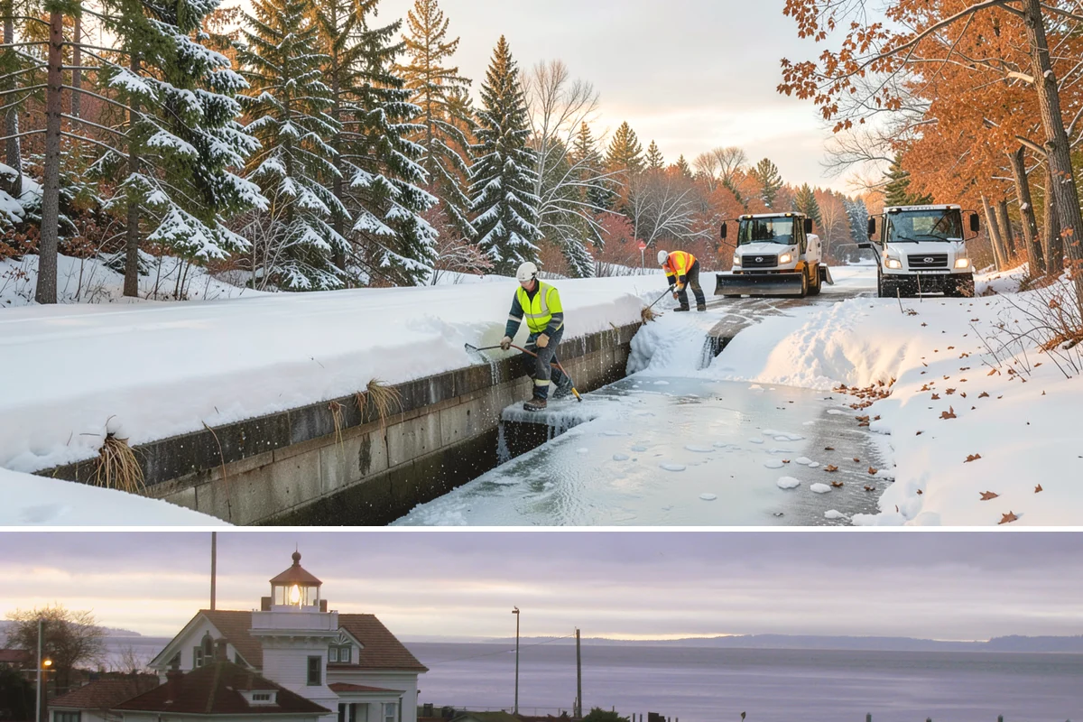 Winter Property Monitoring in Mukilteo, Snohomish County, WA - Runs continuously through the winter season when overnight refreeze and sudden storms are the biggest threats.
