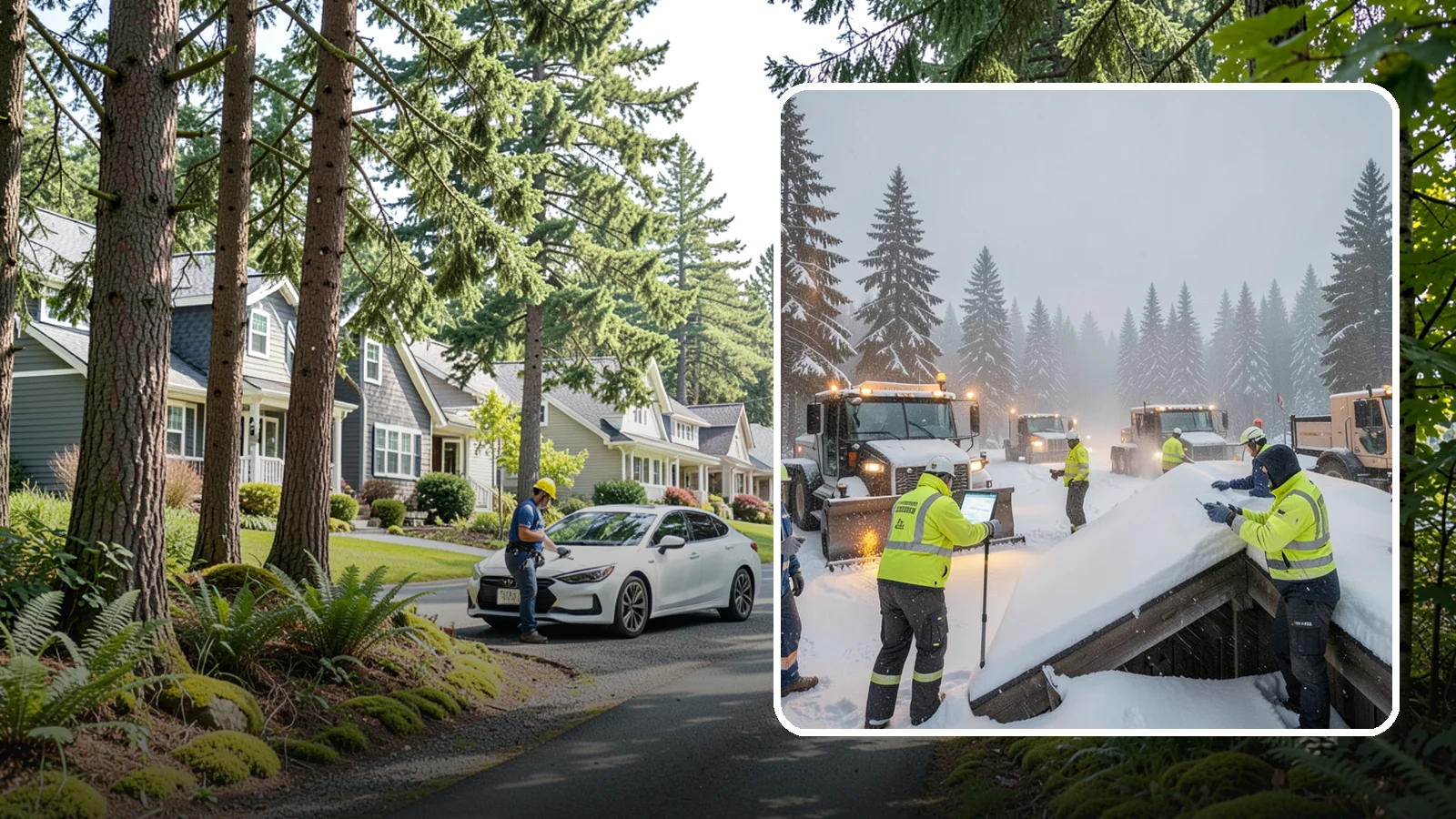 Winter Property Monitoring in Normandy Park, King County, WA - We monitor your Western Washington property through winter, watching conditions and forecasts to act before problems form.