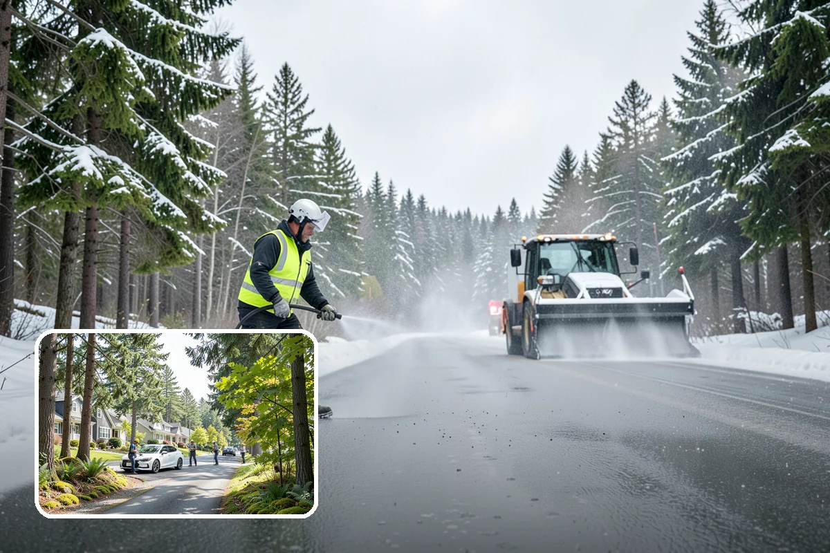Winter Property Monitoring in Normandy Park, King County, WA - Catches ice risk before snow even falls