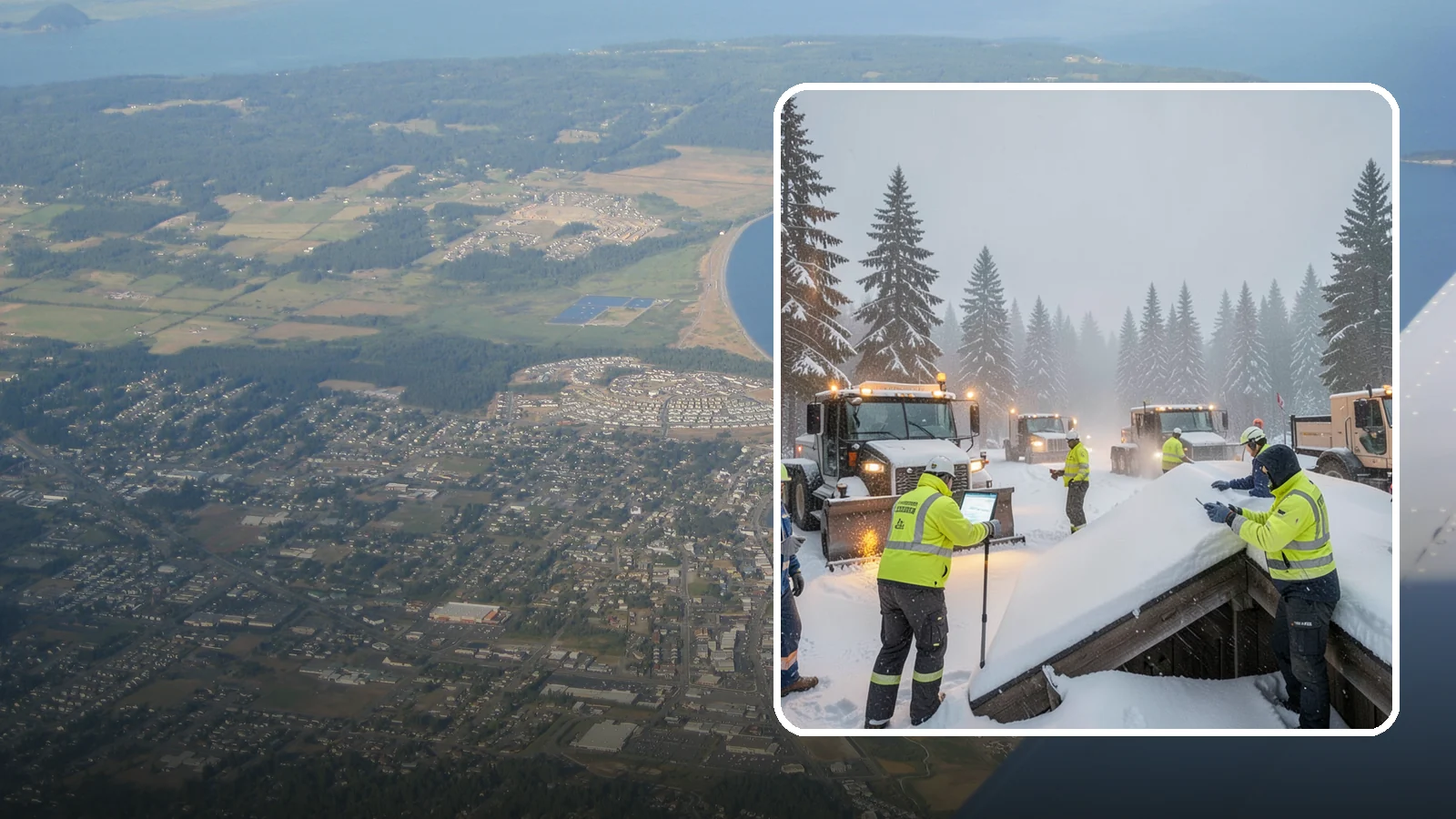 Winter Property Monitoring in Oak Harbor, Island County, WA - We monitor your Western Washington property through winter, watching conditions and forecasts to act before problems form.