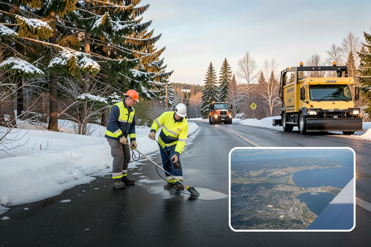 Winter Property Monitoring in Oak Harbor, Island County, WA - Catches ice risk before snow even falls