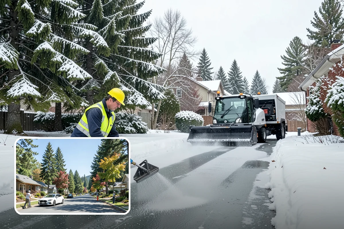 Winter Property Monitoring in Orting, Pierce County, WA - Catches ice risk before snow even falls