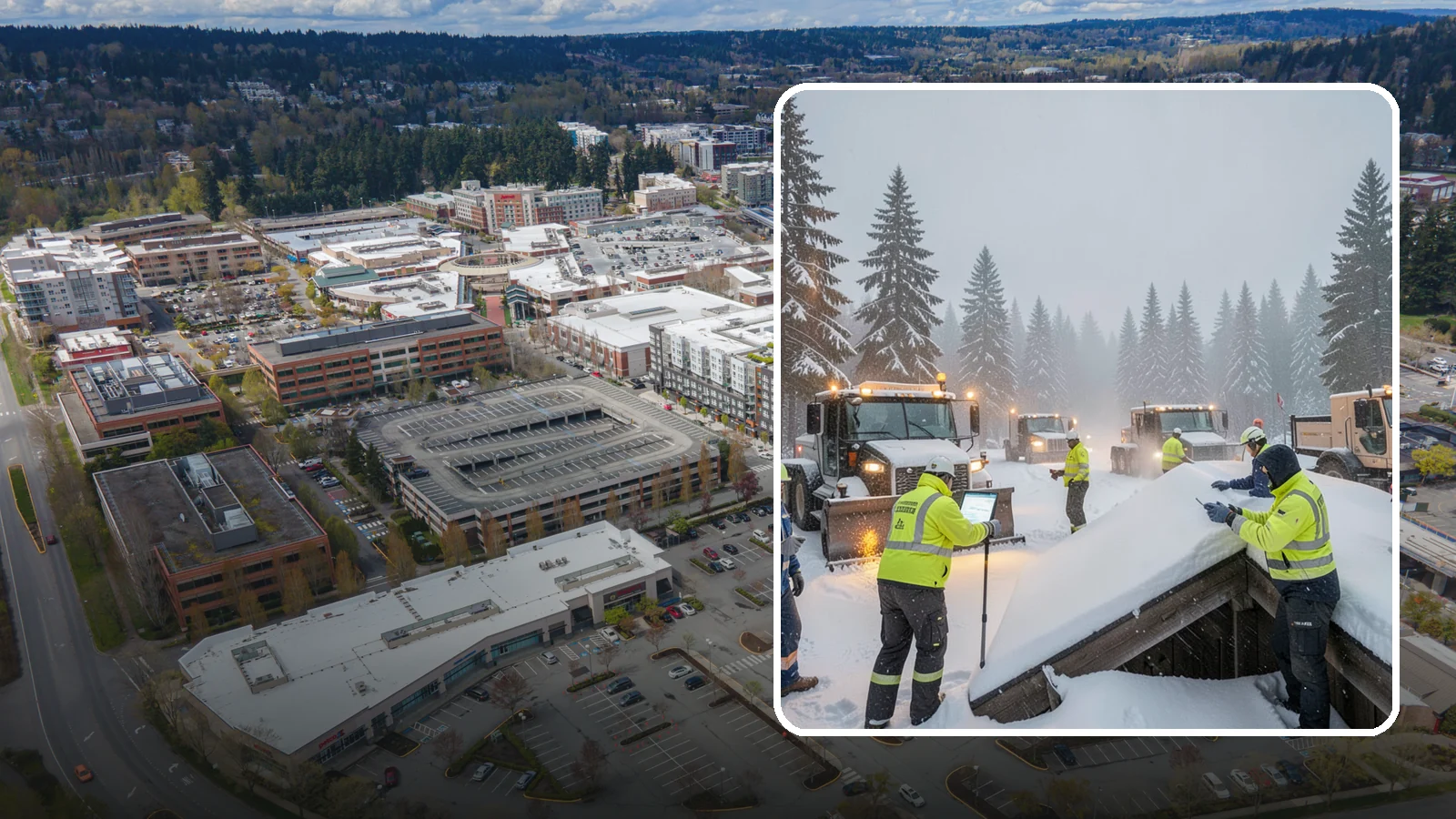 Winter Property Monitoring in Redmond, King County, WA - We monitor your Western Washington property through winter, watching conditions and forecasts to act before problems form.