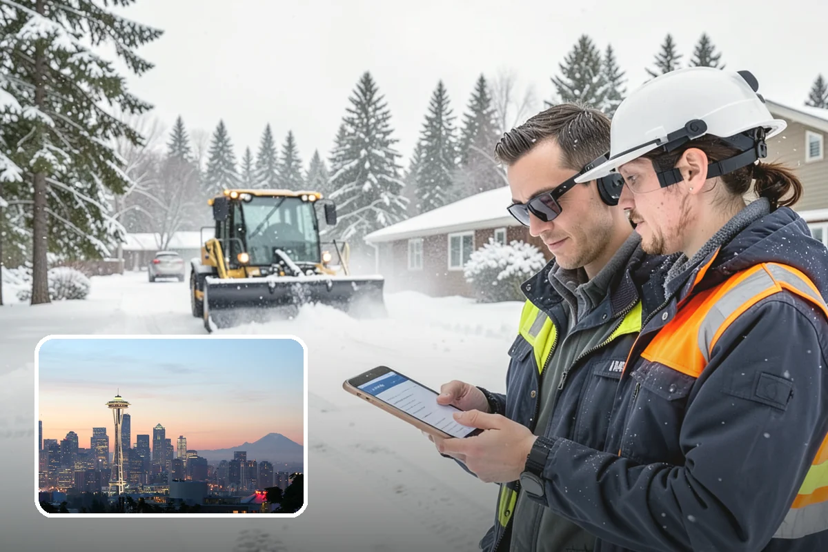 Winter Property Monitoring in Seattle, King County, WA - Catches ice risk before snow even falls