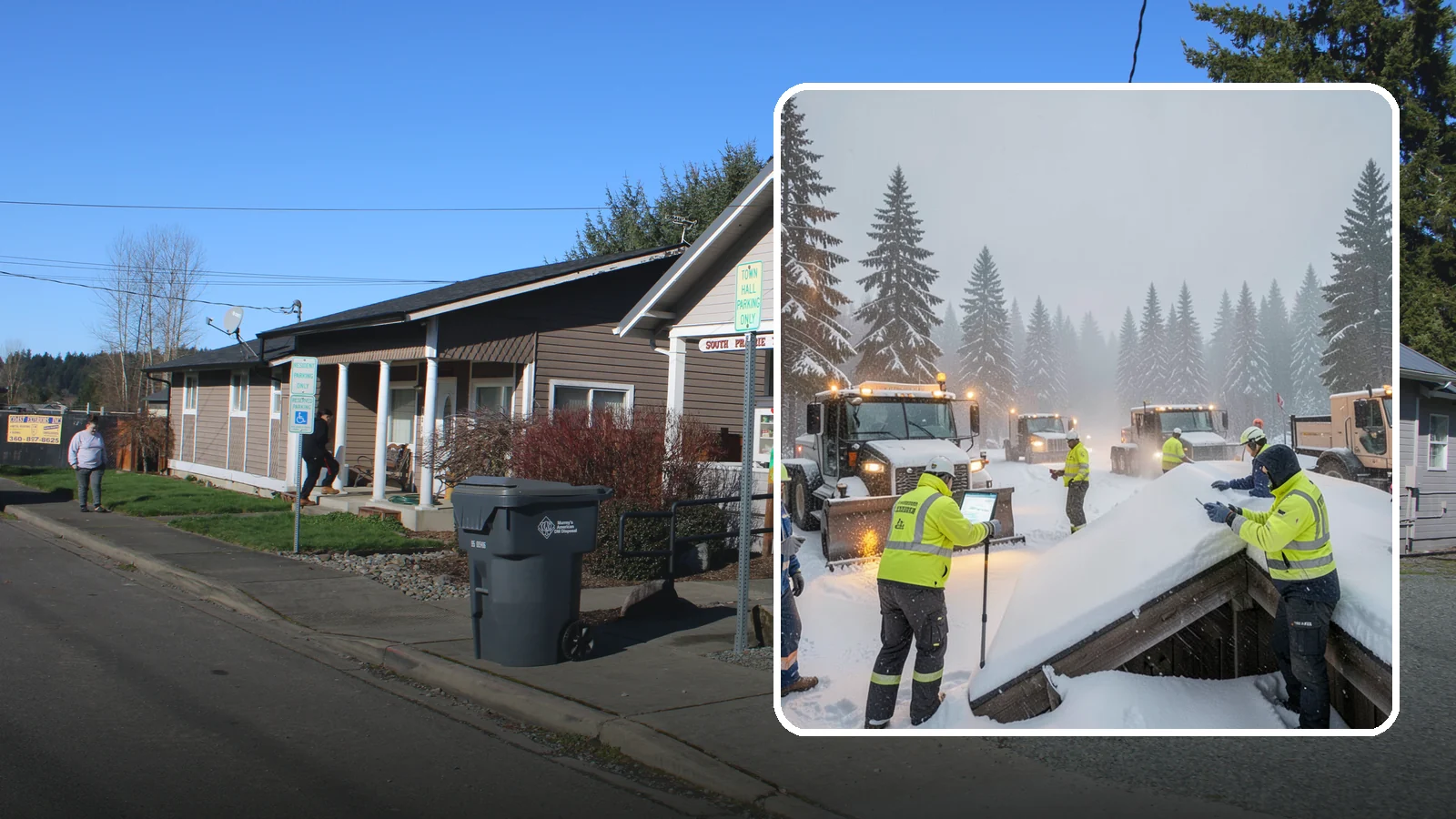 Winter Property Monitoring in South Prairie, Pierce County, WA - We monitor your Western Washington property through winter, watching conditions and forecasts to act before problems form.