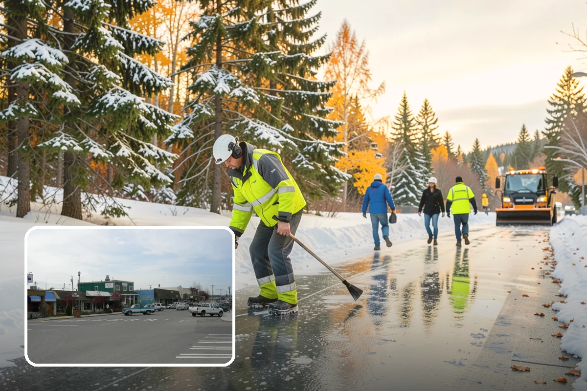 Winter Property Monitoring in Stanwood, Snohomish County, WA - Catches ice risk before snow even falls