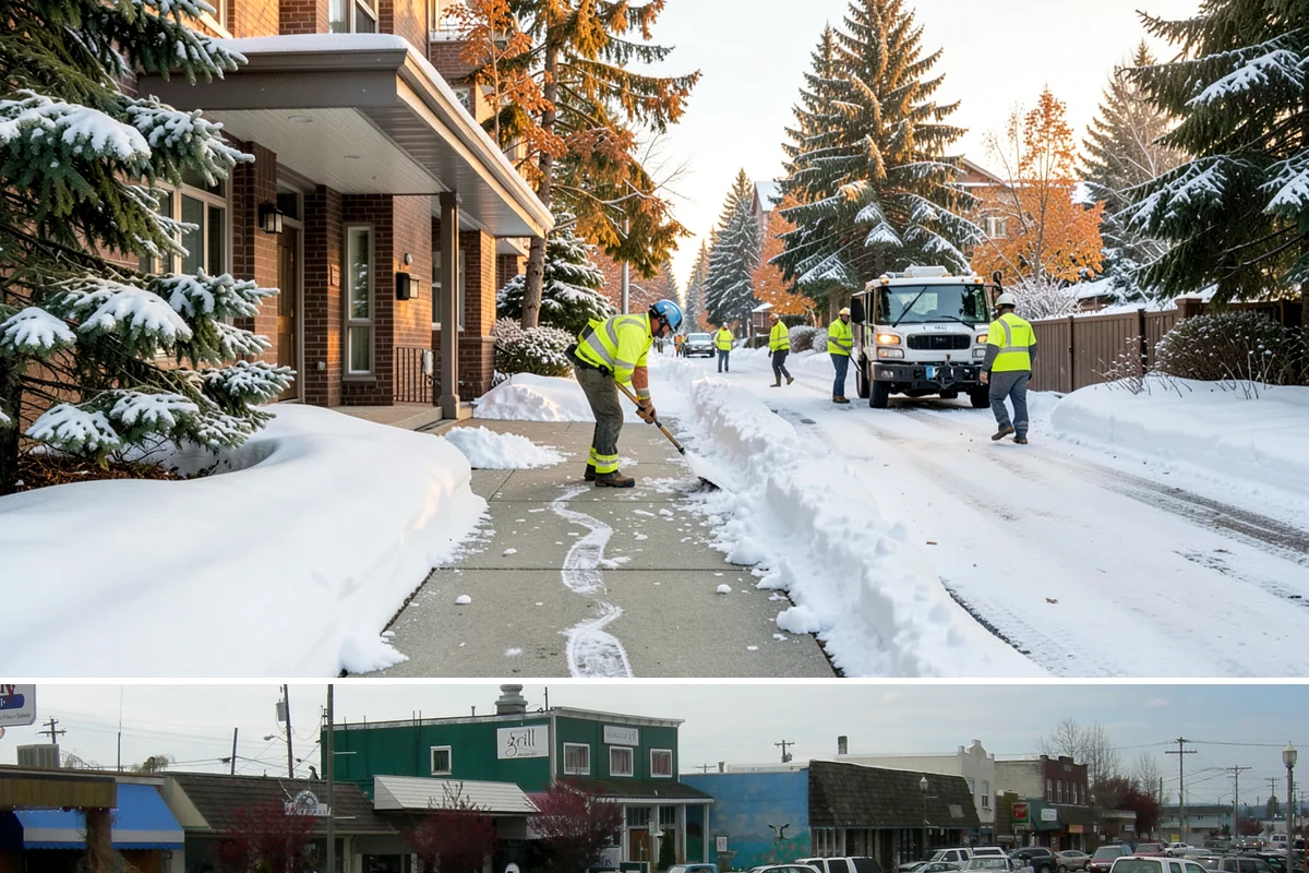 Winter Property Monitoring in Stanwood, Snohomish County, WA - Runs continuously through the winter season when overnight refreeze and sudden storms are the biggest threats.