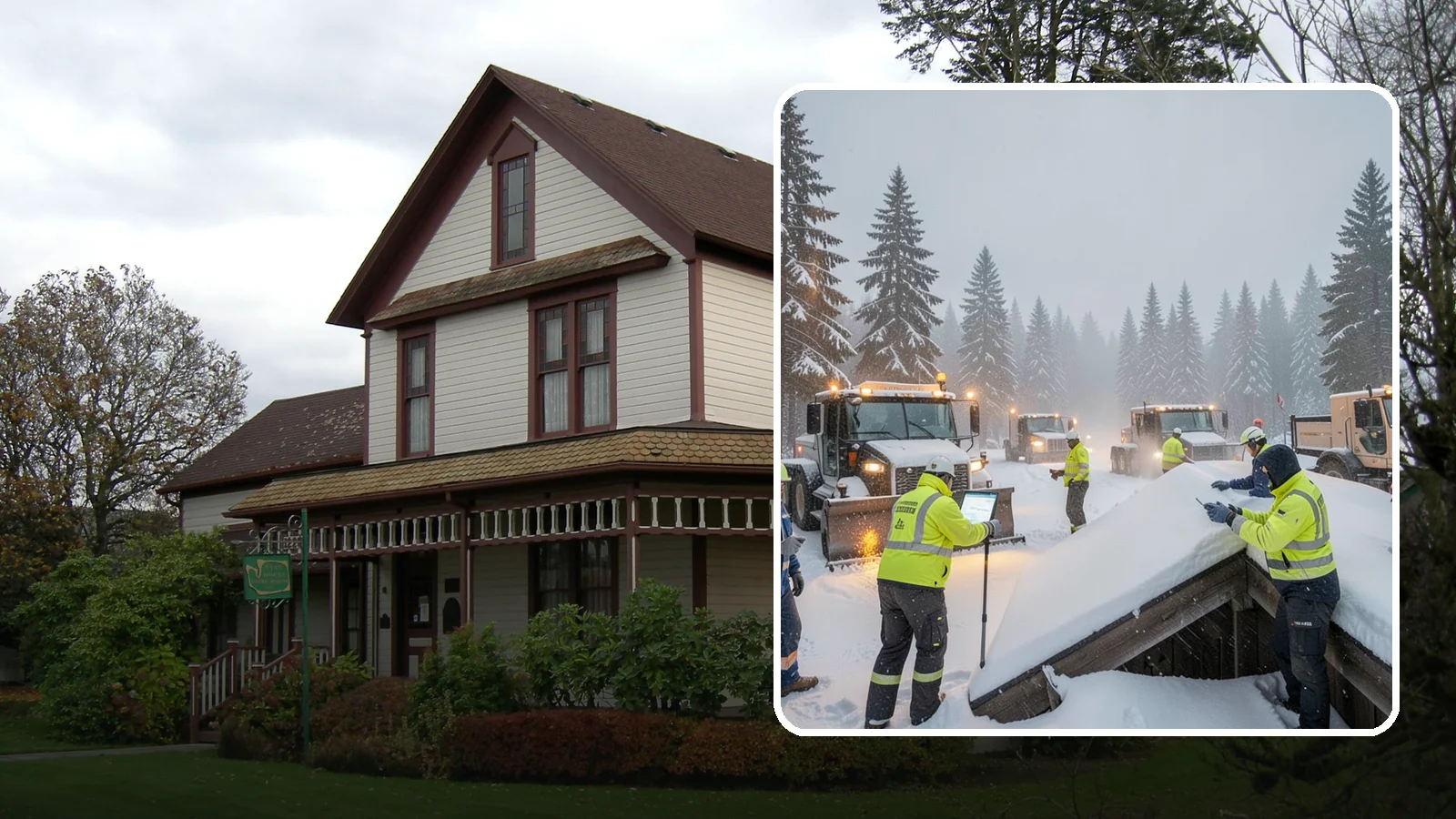 Winter Property Monitoring in Sumner, Pierce County, WA - We monitor your Western Washington property through winter, watching conditions and forecasts to act before problems form.