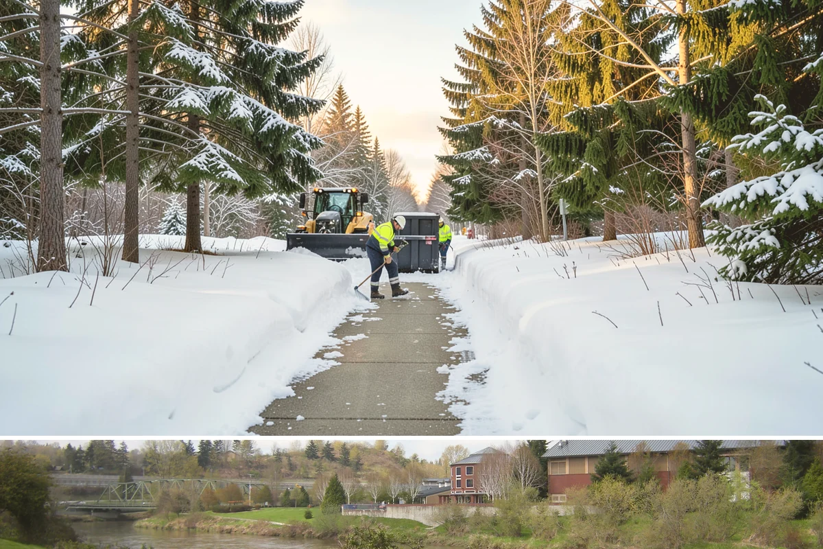 Winter Property Monitoring in Tukwila, King County, WA - Runs continuously through the winter season when overnight refreeze and sudden storms are the biggest threats.
