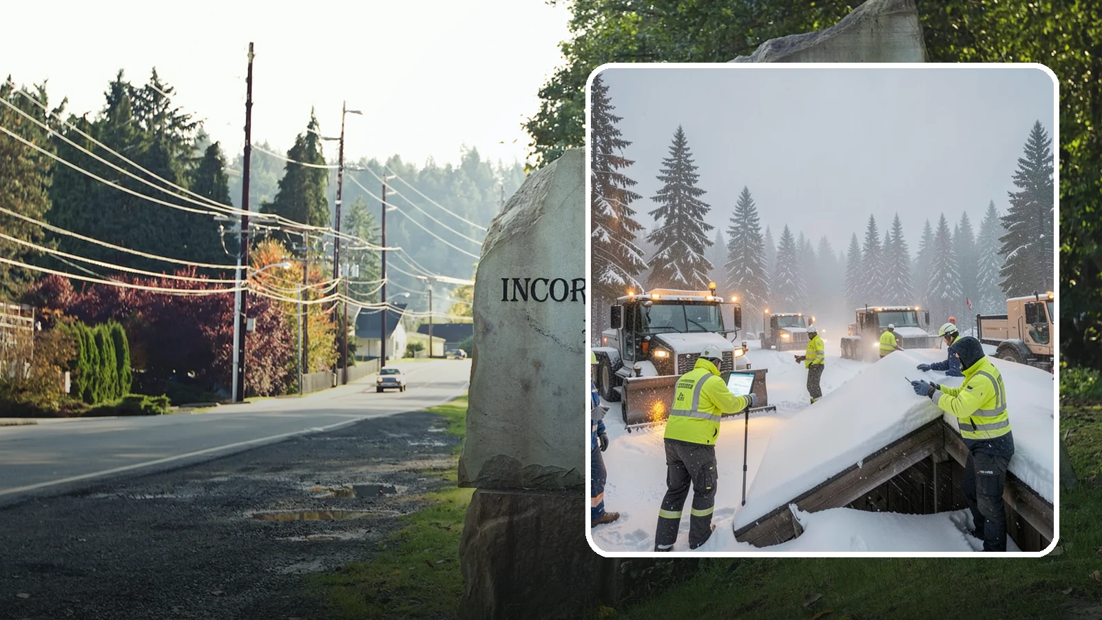 Winter Property Monitoring in Wilkeson, Pierce County, WA - We monitor your Western Washington property through winter, watching conditions and forecasts to act before problems form.