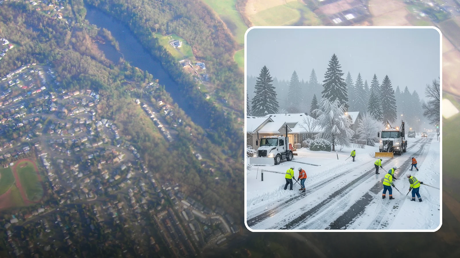 Winter Storm Cleanup in Algona, King County, WA - After a winter storm passes, we handle the full cleanup so your driveway, lot, and walkways are clear and safe again.