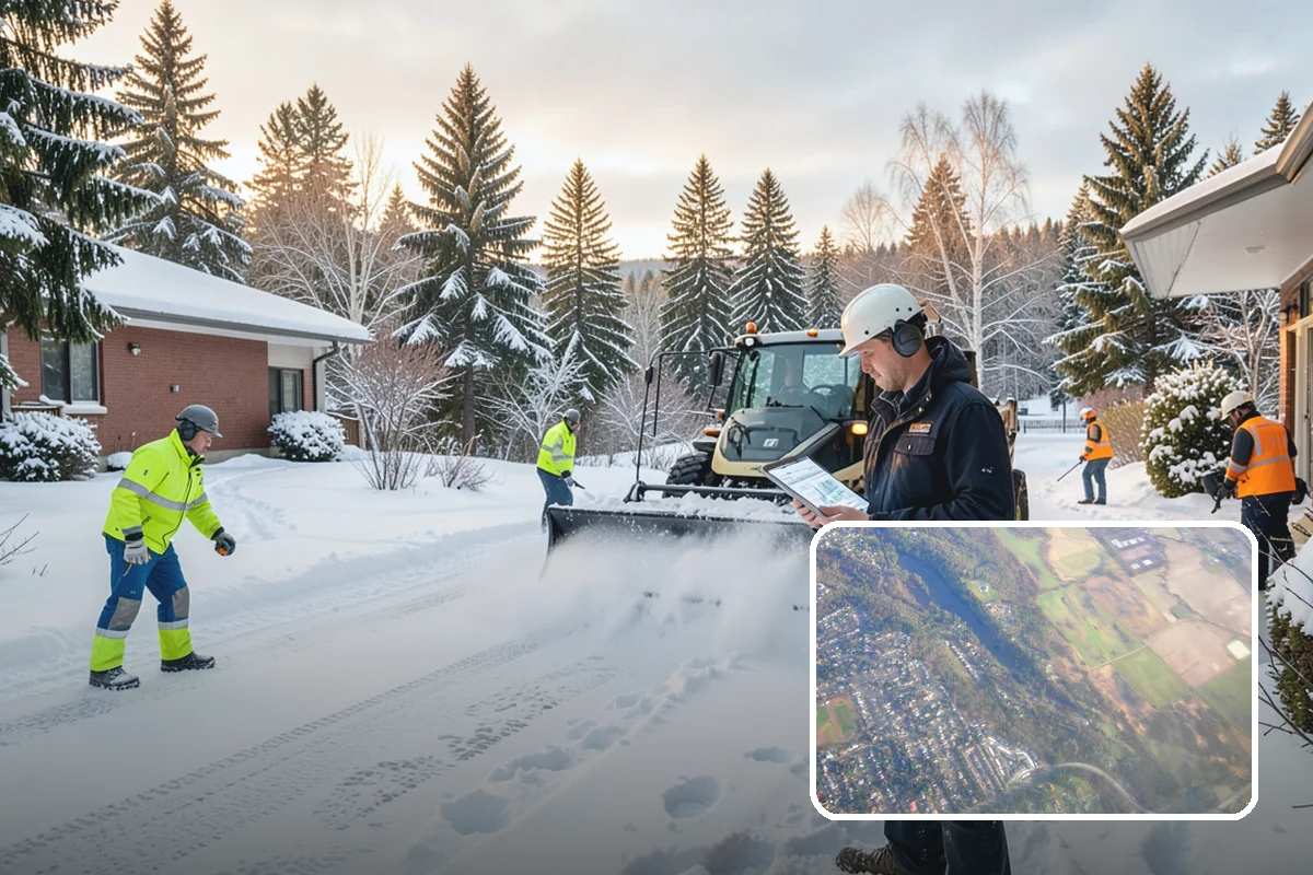 Winter Storm Cleanup in Algona, King County, WA - Removal of plow berms and hard-packed leftovers