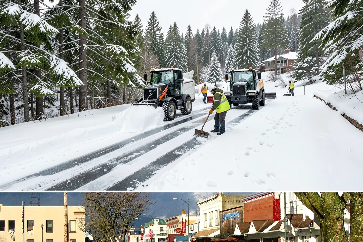Winter Storm Cleanup in Arlington, Snohomish County, WA - Cleanup demand peaks in the days following each significant snowfall from late November through February.