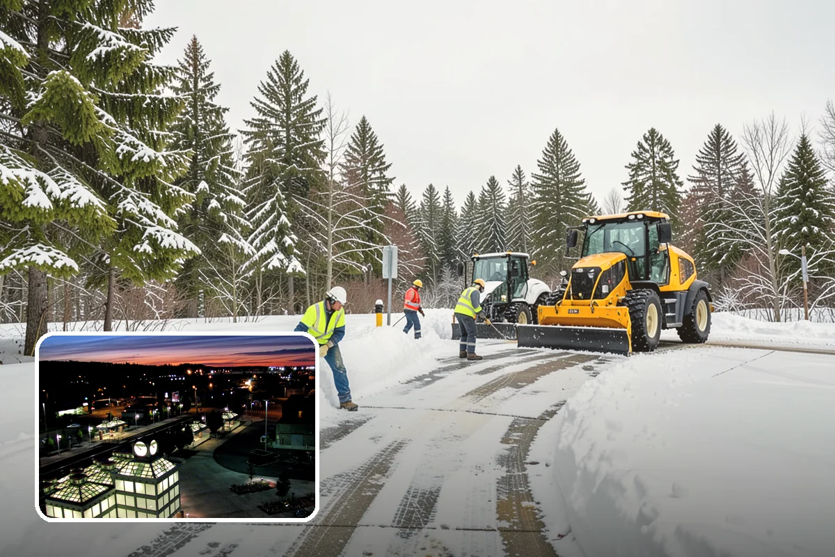 Winter Storm Cleanup in Auburn, King County, WA - Removal of plow berms and hard-packed leftovers